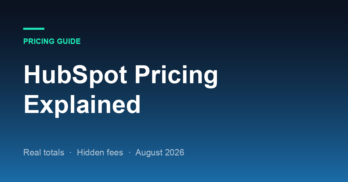 HubSpot Pricing Explained: What You Actually Pay in 2026