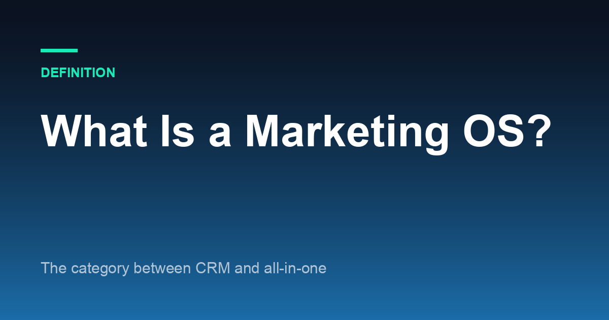 What Is a Marketing OS? The Category Between CRM and All-in-One