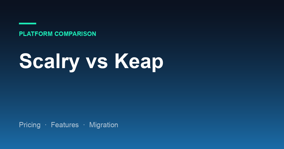 Scalry vs Keap: Is Ten Times the Price Buying Ten Times the Product?