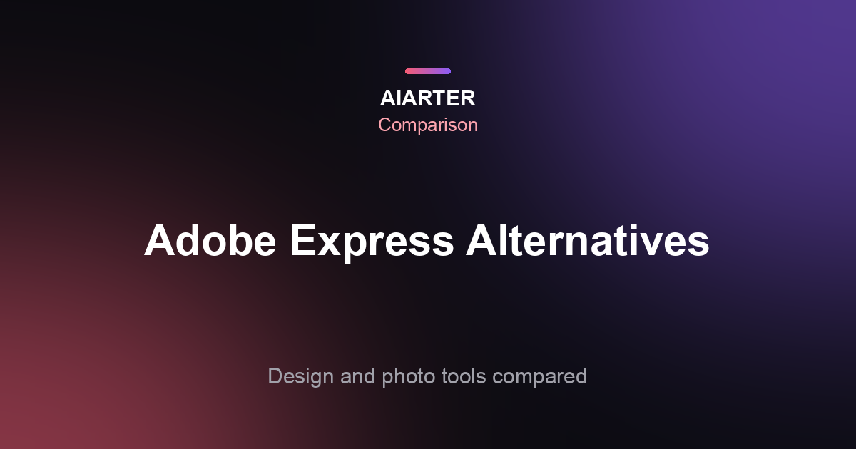 Adobe Express Alternatives (2026): 6 Design and Photo Tools Compared