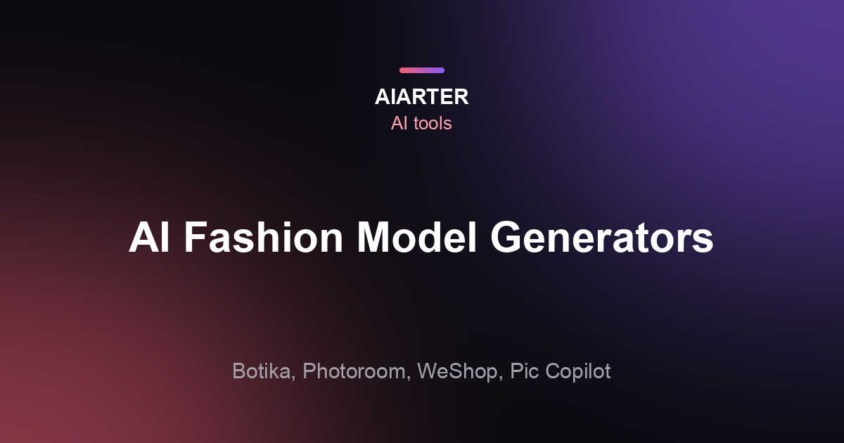 AI Fashion Model Generators (2026): Botika, Photoroom, WeShop and Pic Copilot Compared