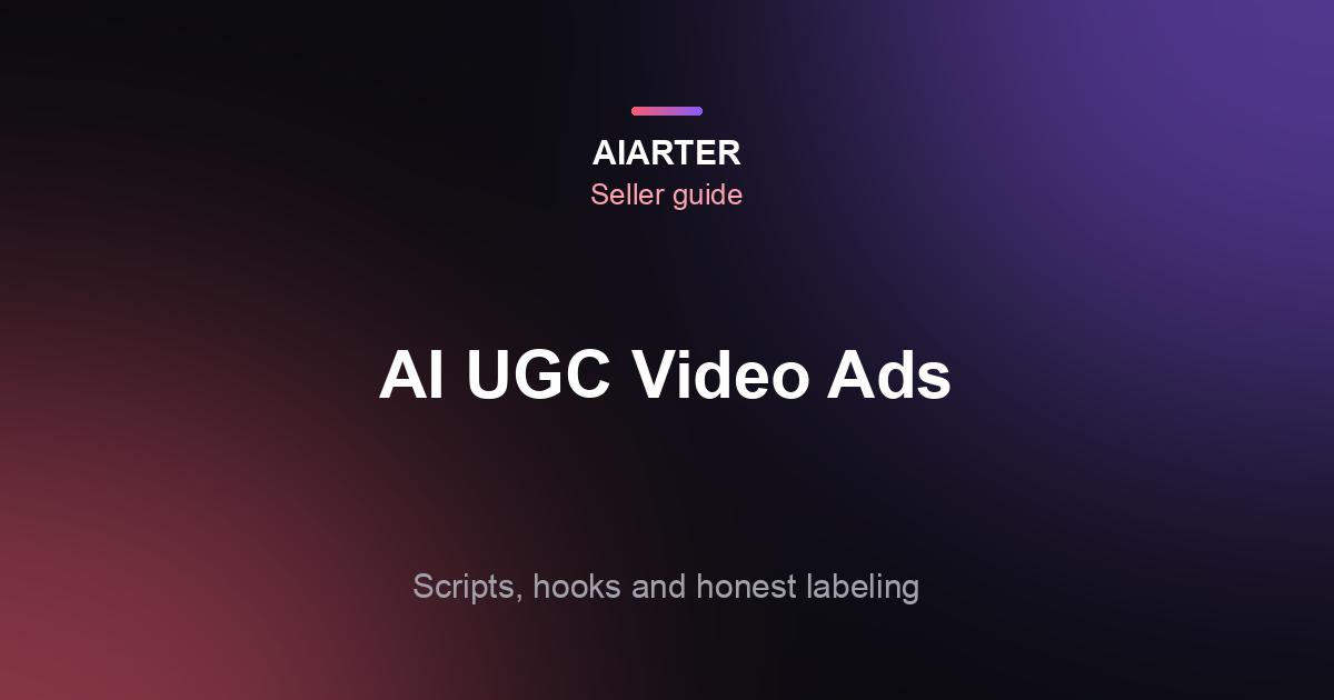 AI UGC Video Ads: Scripts, Hooks and How to Make Them for TikTok and Reels