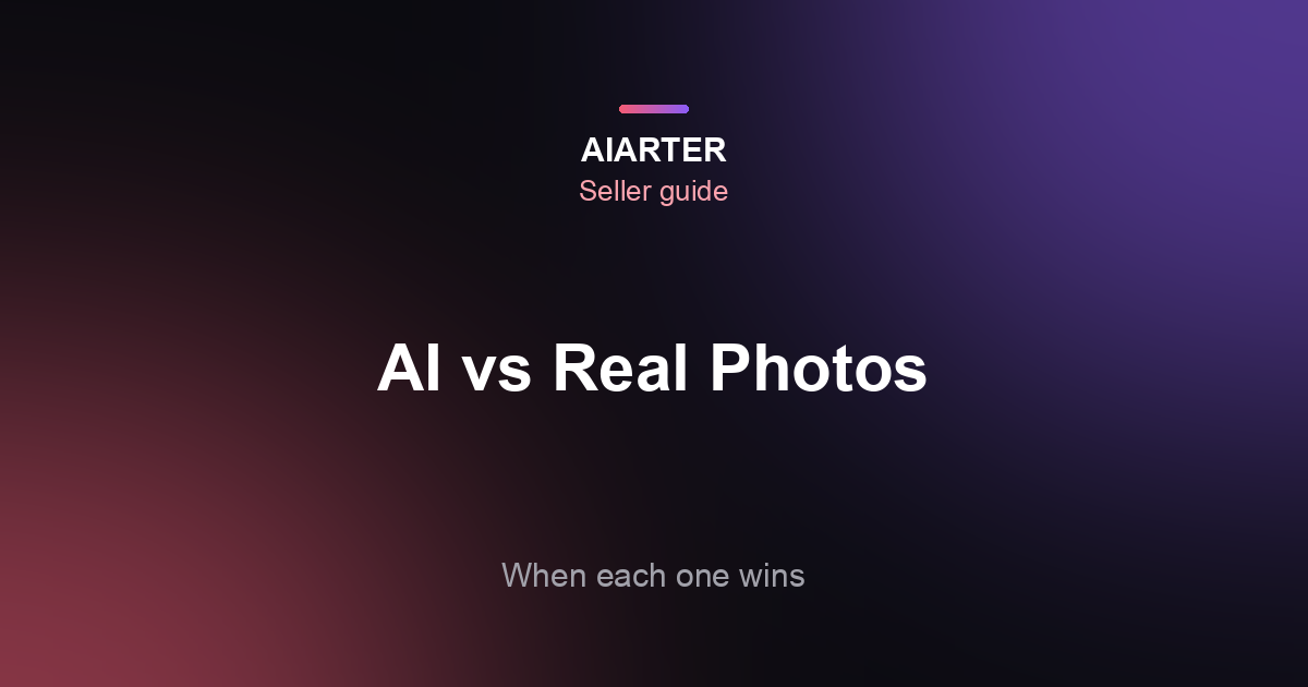 AI Product Photos vs Real Photos (2026): When Each Wins and the Hybrid Workflow