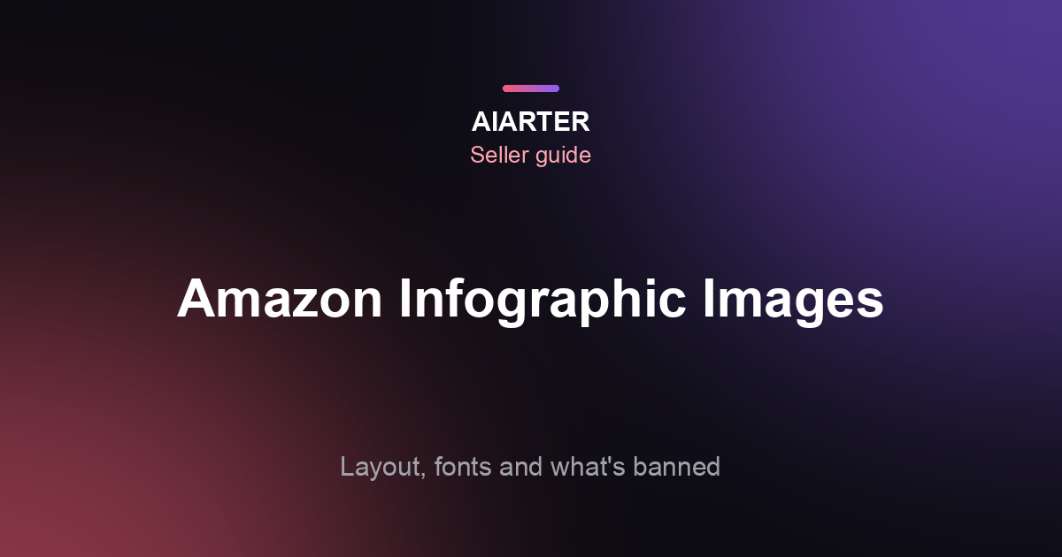 Amazon Infographic Images: Types, Font Sizes, Layout Rules and What's Not Allowed
