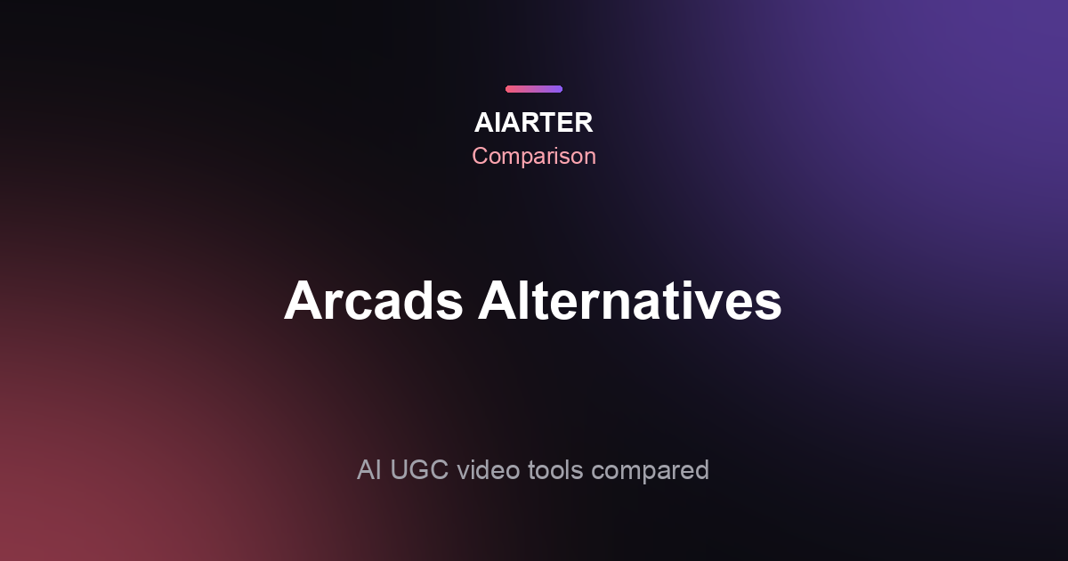 Arcads Alternatives (2026): 4 AI UGC Ad Tools Compared
