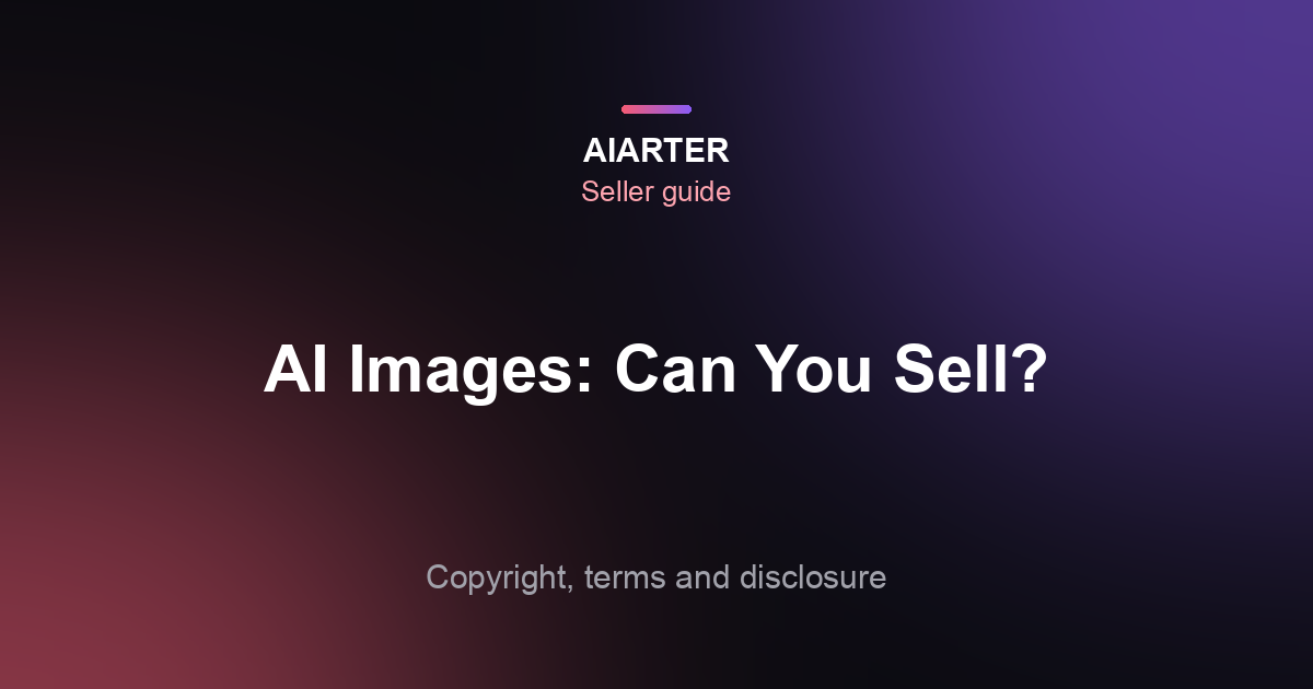 Can You Use AI-Generated Images Commercially? (2026 Guide for Sellers)