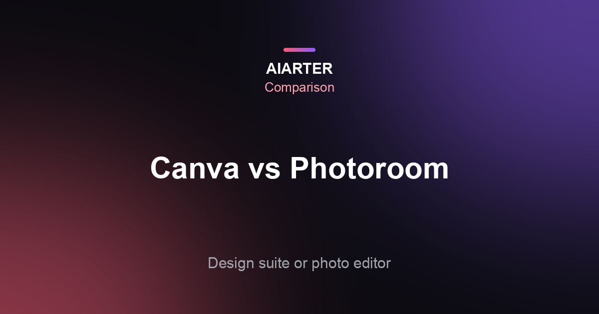 Canva vs Photoroom (2026): Which Is Better for Product Photos and Ads?