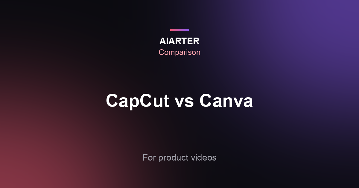 CapCut vs Canva for Product Videos (2026): Features, AI Tools and Price