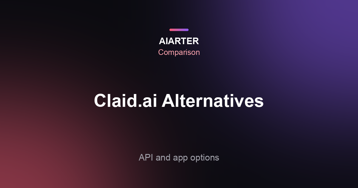 Claid.ai Alternatives (2026): 5 Tools Compared on Credits, API and Price