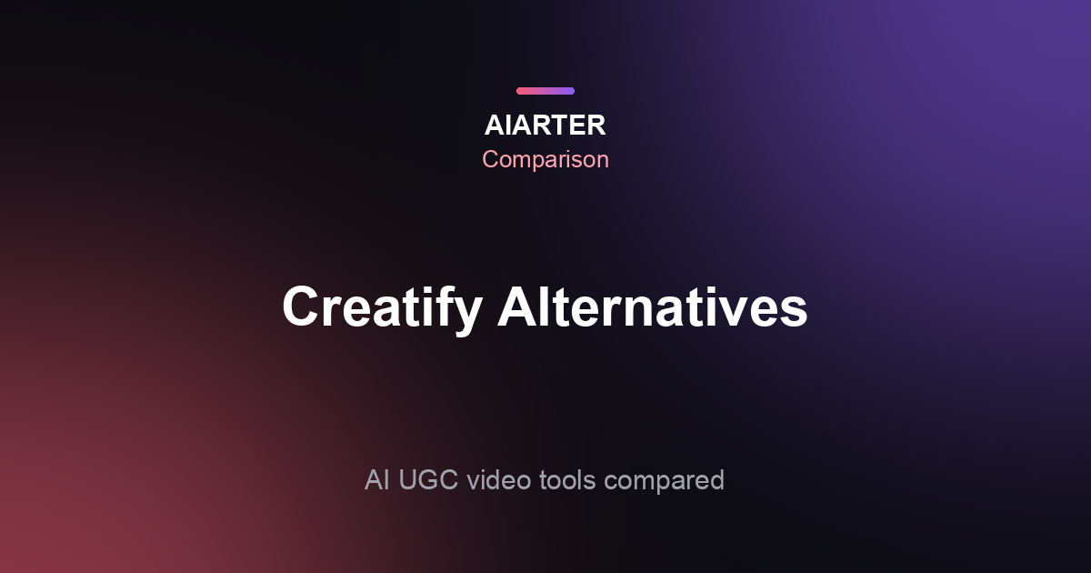 Creatify Alternatives (2026): 4 AI UGC Video Tools Compared