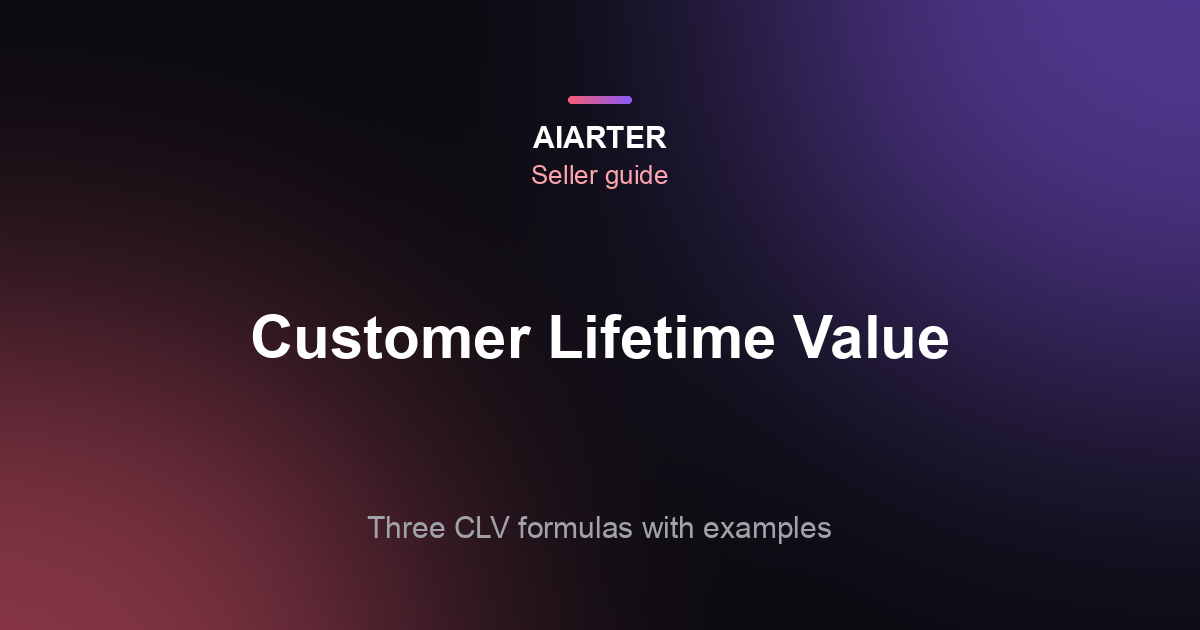 How to Calculate Customer Lifetime Value (2026): CLV Formula and Examples