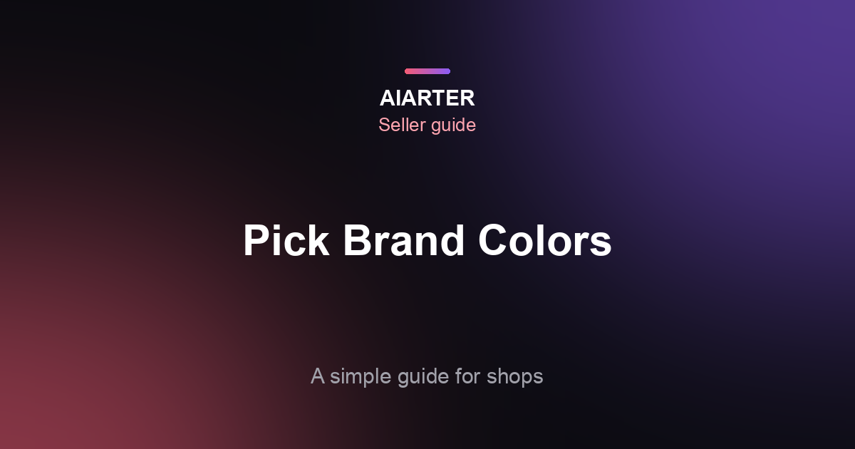 How to Choose Brand Colors for a Small Business (2026 Guide)