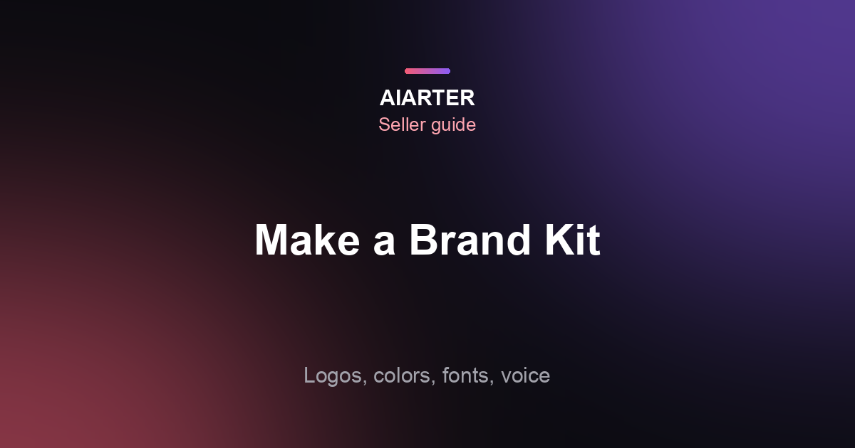 How to Create a Brand Kit for Your Small Business (2026, With Template)
