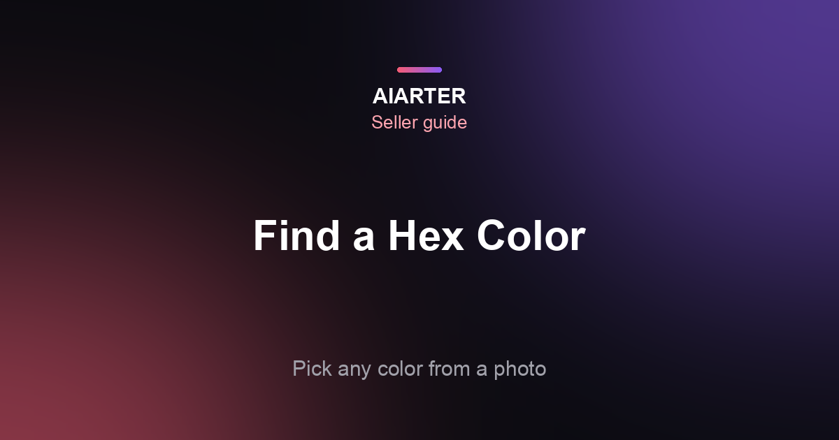 How to Find the Hex Color of an Image (2026): Every Device and App