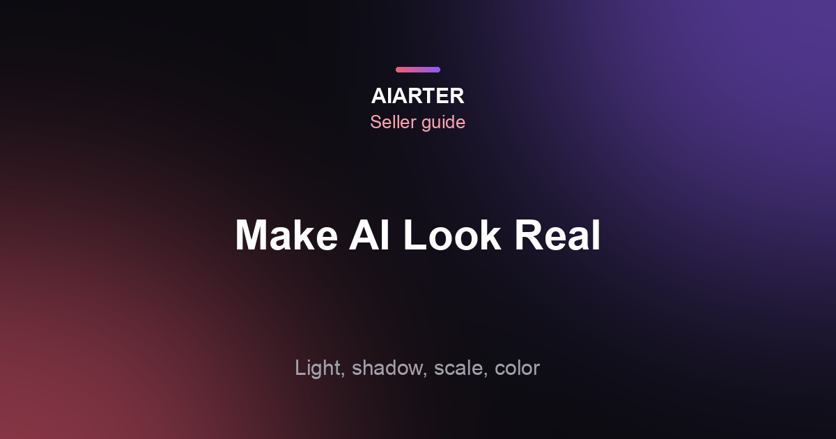 How to Make AI Product Images Look Realistic (2026): 8 Fixes and a Checklist