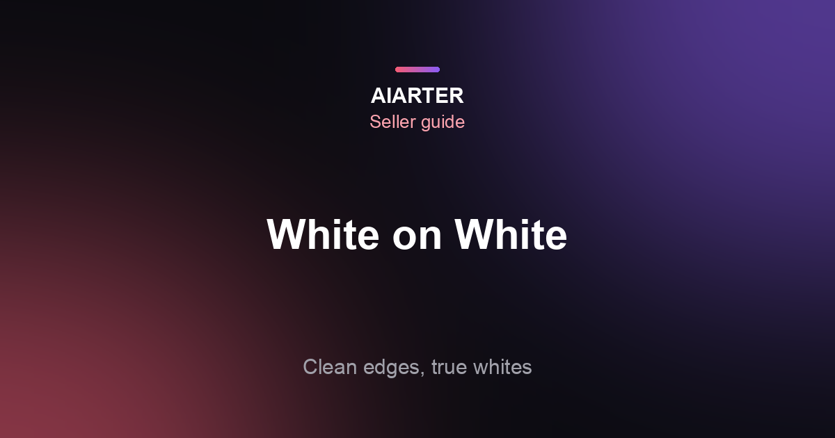How to Photograph White Products on a White Background