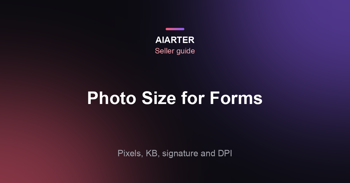 How to Resize a Photo for an Online Application Form (2026): Pixels, KB, Signature and DPI
