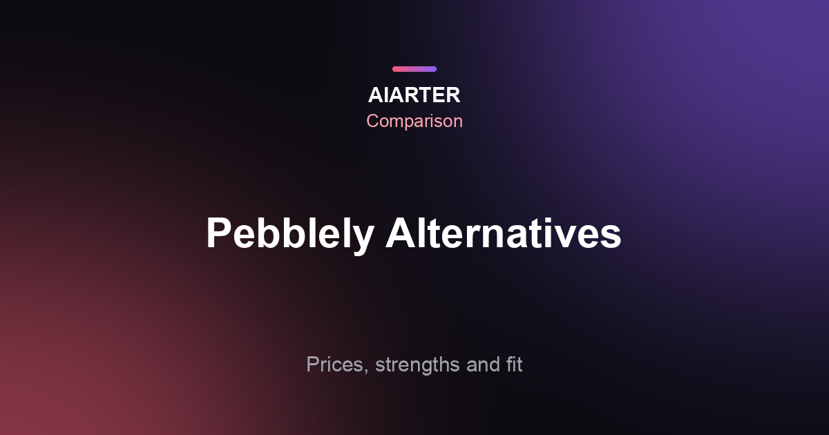 Pebblely Alternatives (2026): 5 AI Product Photo Tools Compared
