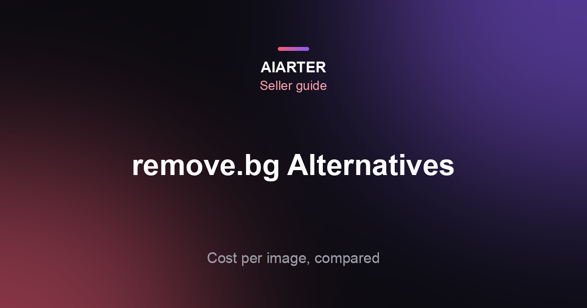 remove.bg Alternatives (2026): Bulk Background Removers Compared by Cost per Image