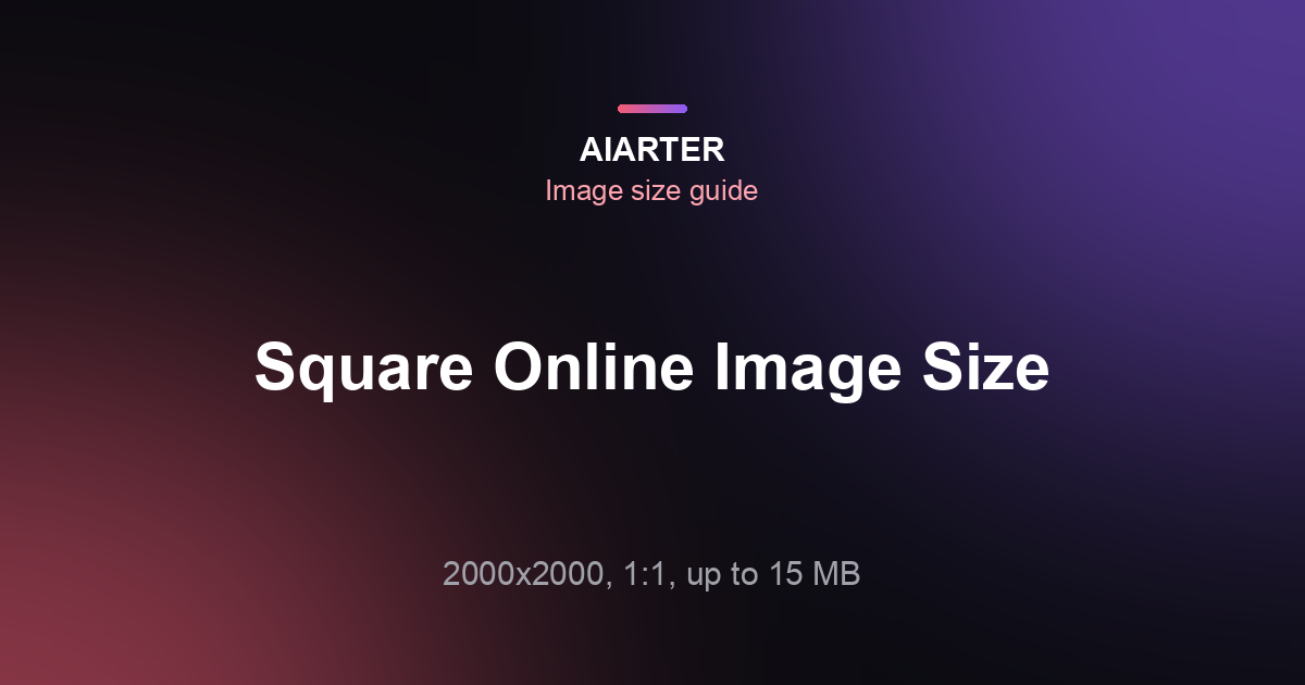 Square Online Image Size (2026): Product Photos, Files and Banners