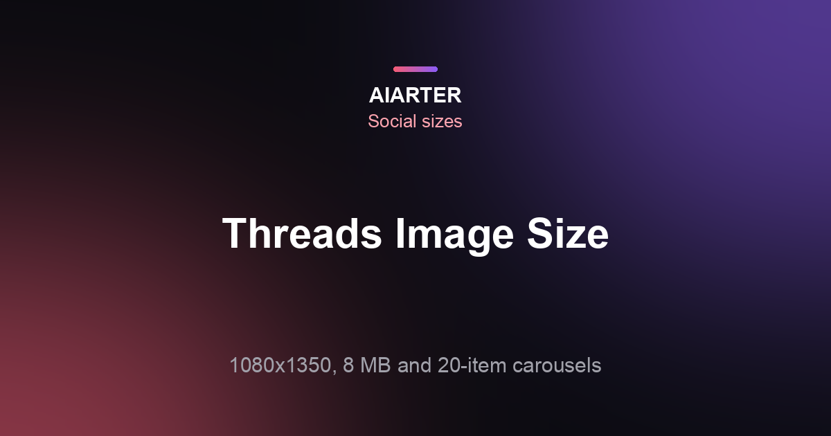 Threads Image Size (2026): Best Dimensions, 8 MB Limit and Carousels